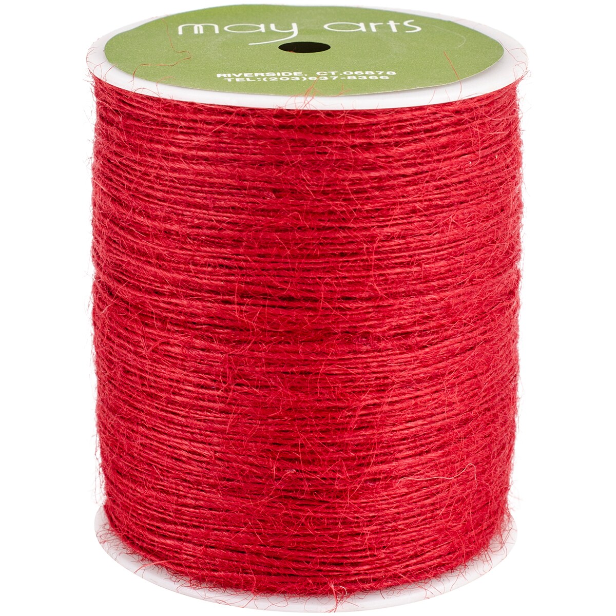 May Arts Burlap String 1Mmx400yd-Red