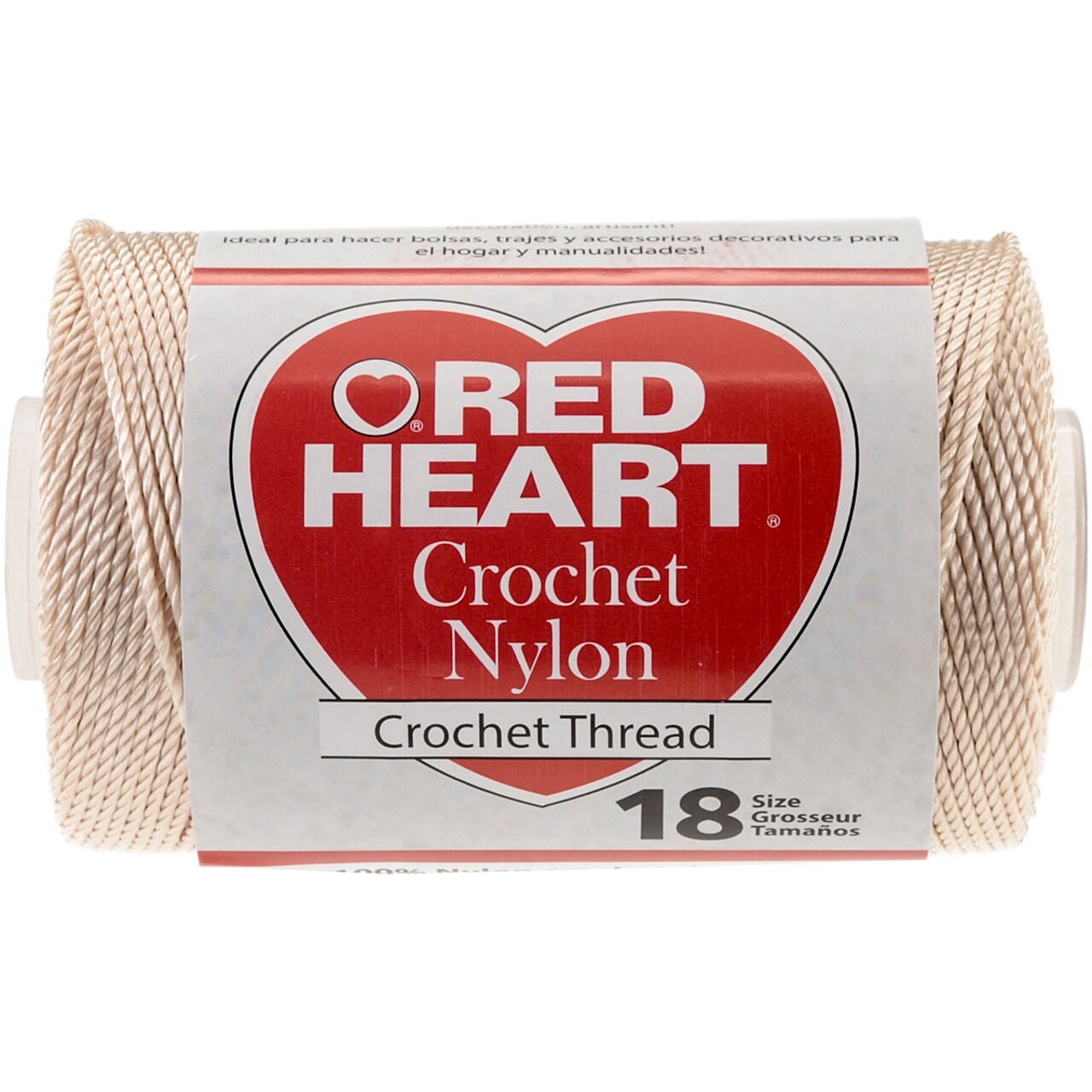 Thread For Crochet Red Heart Nylon Crochet Thread Size 18-Natural, Count: 1, Model: 138-16 ...