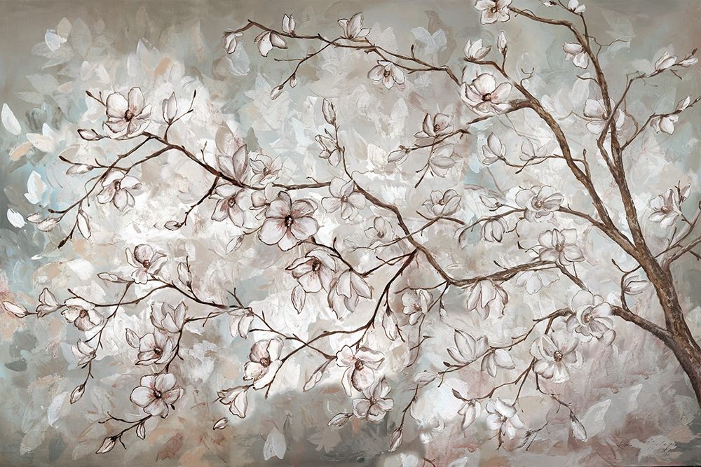 Magnolia Branches Neutral landscape Poster Print by Tre Sorelle Studios Tre Sorelle Studios # RB14171TS