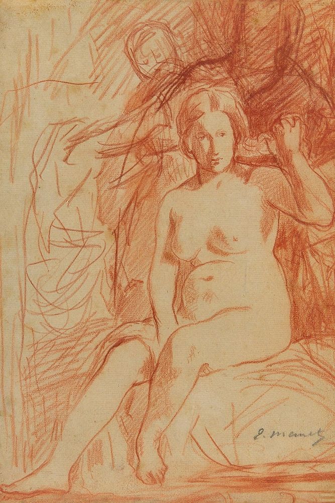 Seated Nude Poster Print by Edouard Manet # 56522