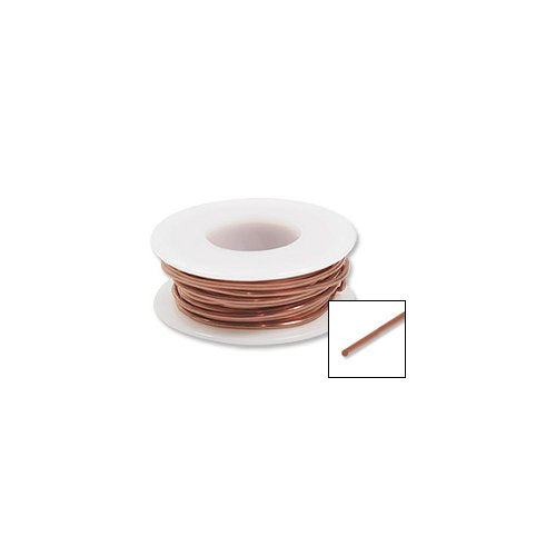 JewelrySupply Copper Wire 28 Gauge Dead Soft Round (20 Foot)