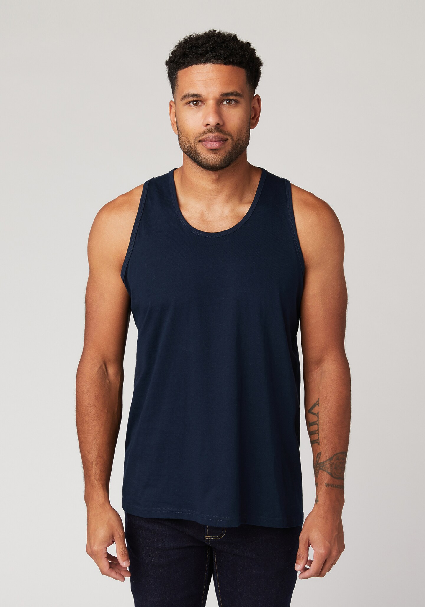 Premium Men’s Cotton Tank Top – Soft-Washed Sleeveless Gym & Casual Vest