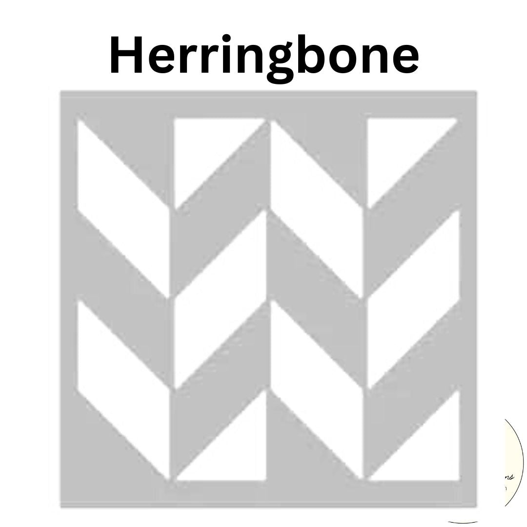 Herringbone Stencil Point of View Designs