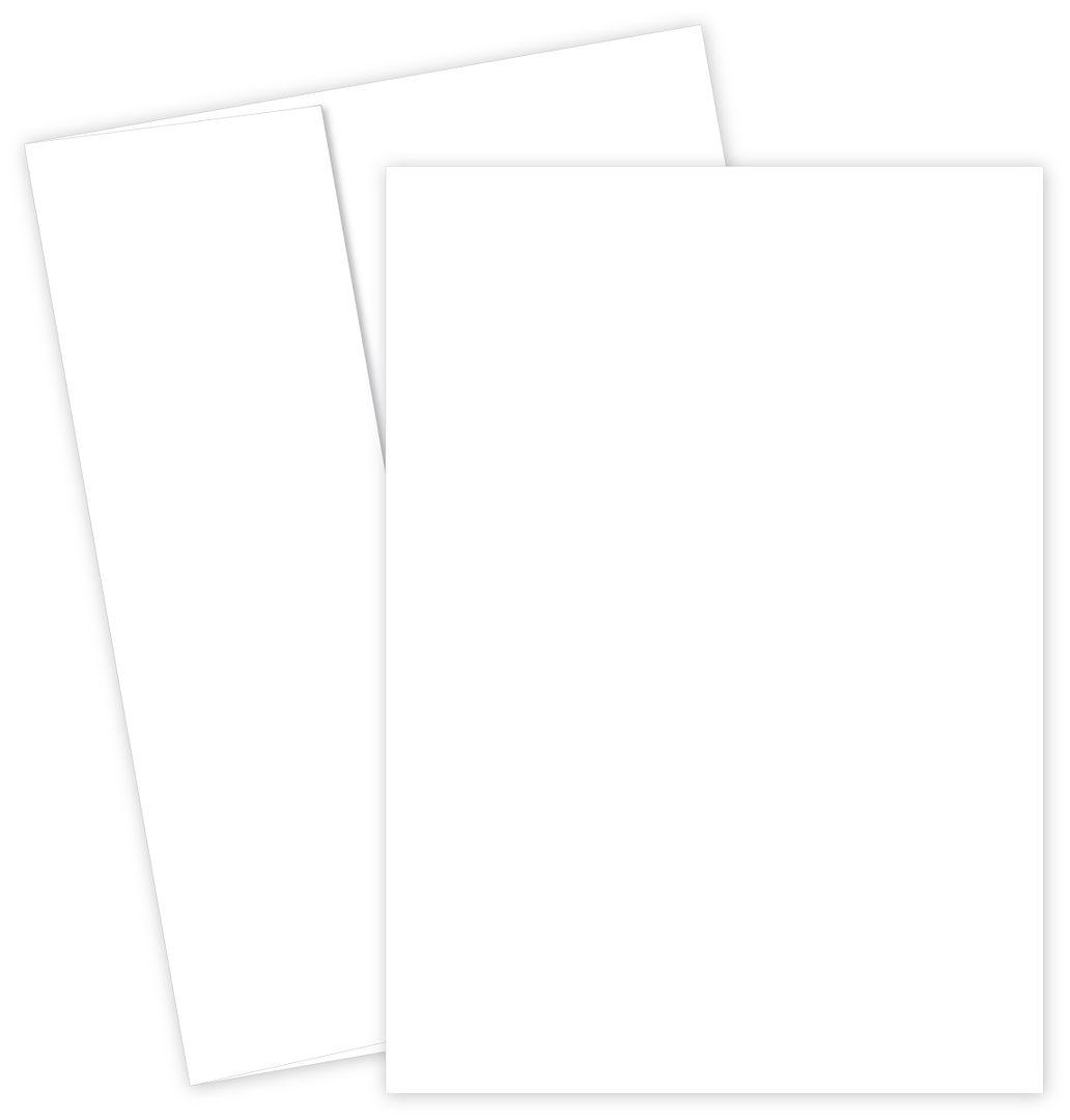Great Papers! Flat Card Invitation and Envelopes, 5.5&#x22; x 7.75&#x22;, White, Printer Compatible, 100 Invitations/100 Envelopes