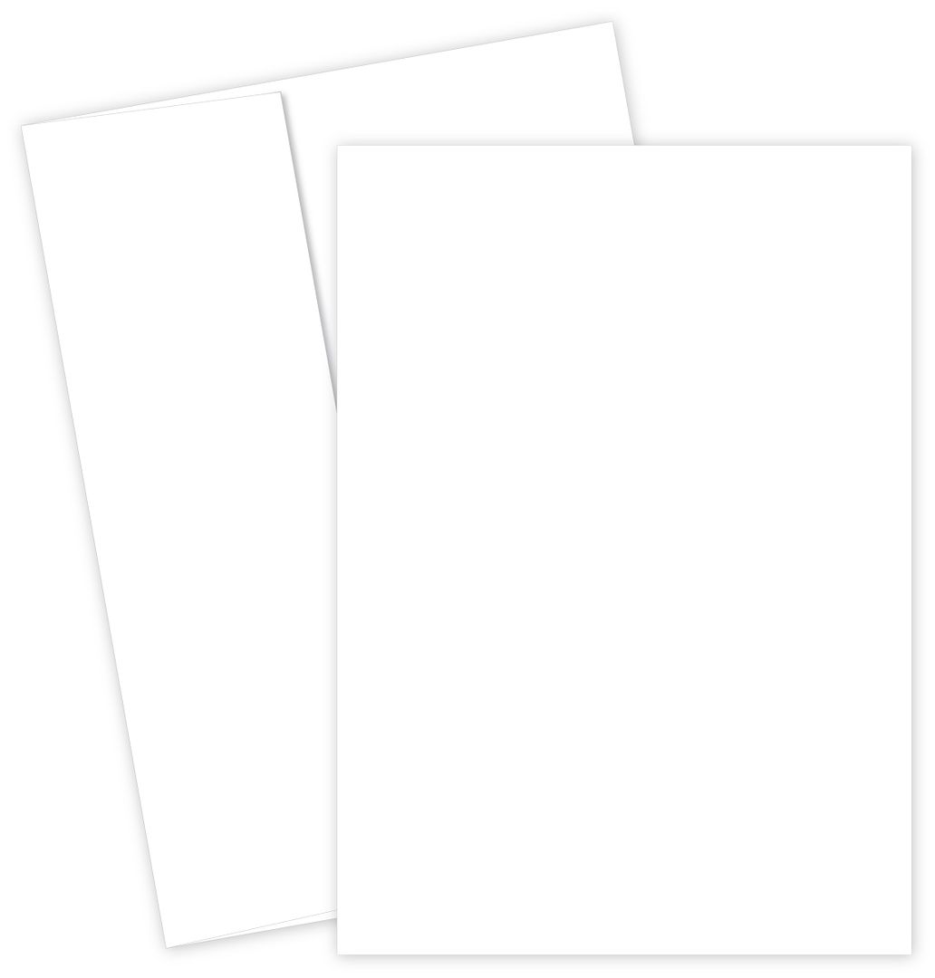 Great Papers! Flat Card Invitation and Envelopes, 5.5" x 7.75", White, Printer Compatible, 100 Invitations/100 Envelopes