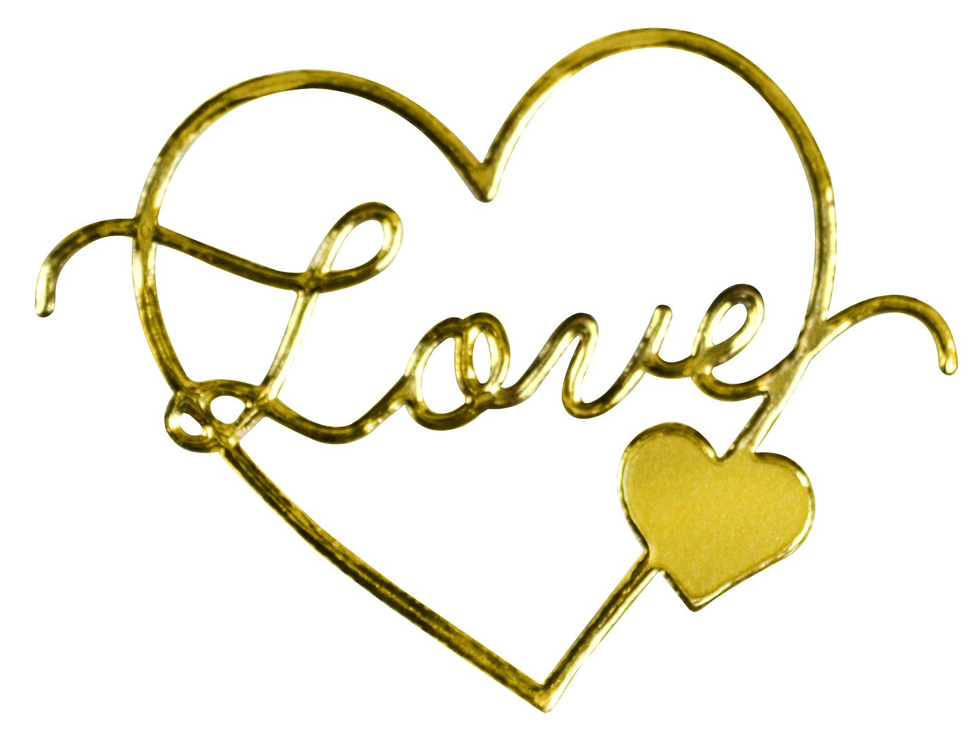 Great Papers! Delicate Touch Seals, Love, Gold, 1.5&#x22;, Self-Adhesive, 27 seals/pack