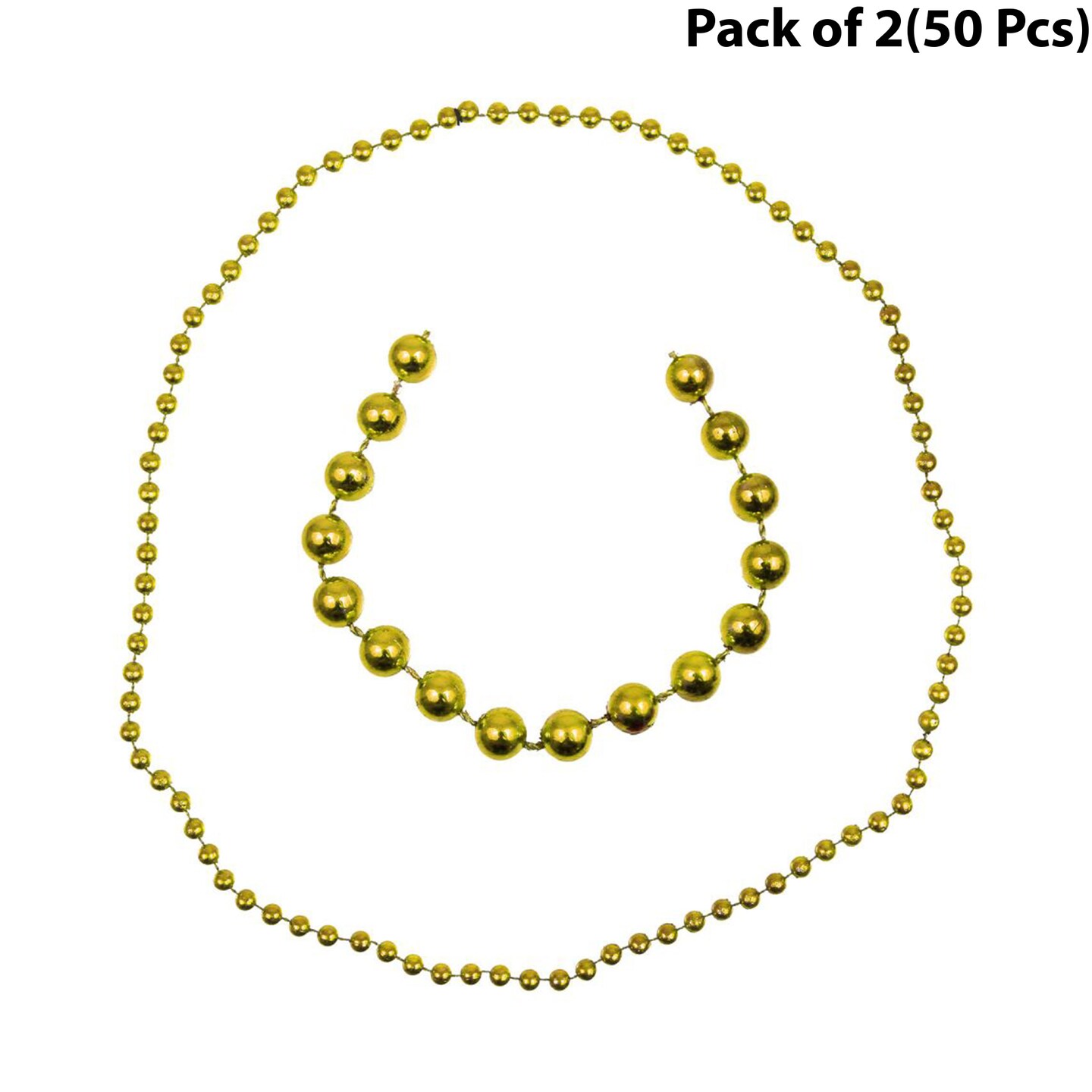 Round Bead Necklaces 5mm ball beads on 31 inch necklace | handmade bead necklaces | RAHEEV®