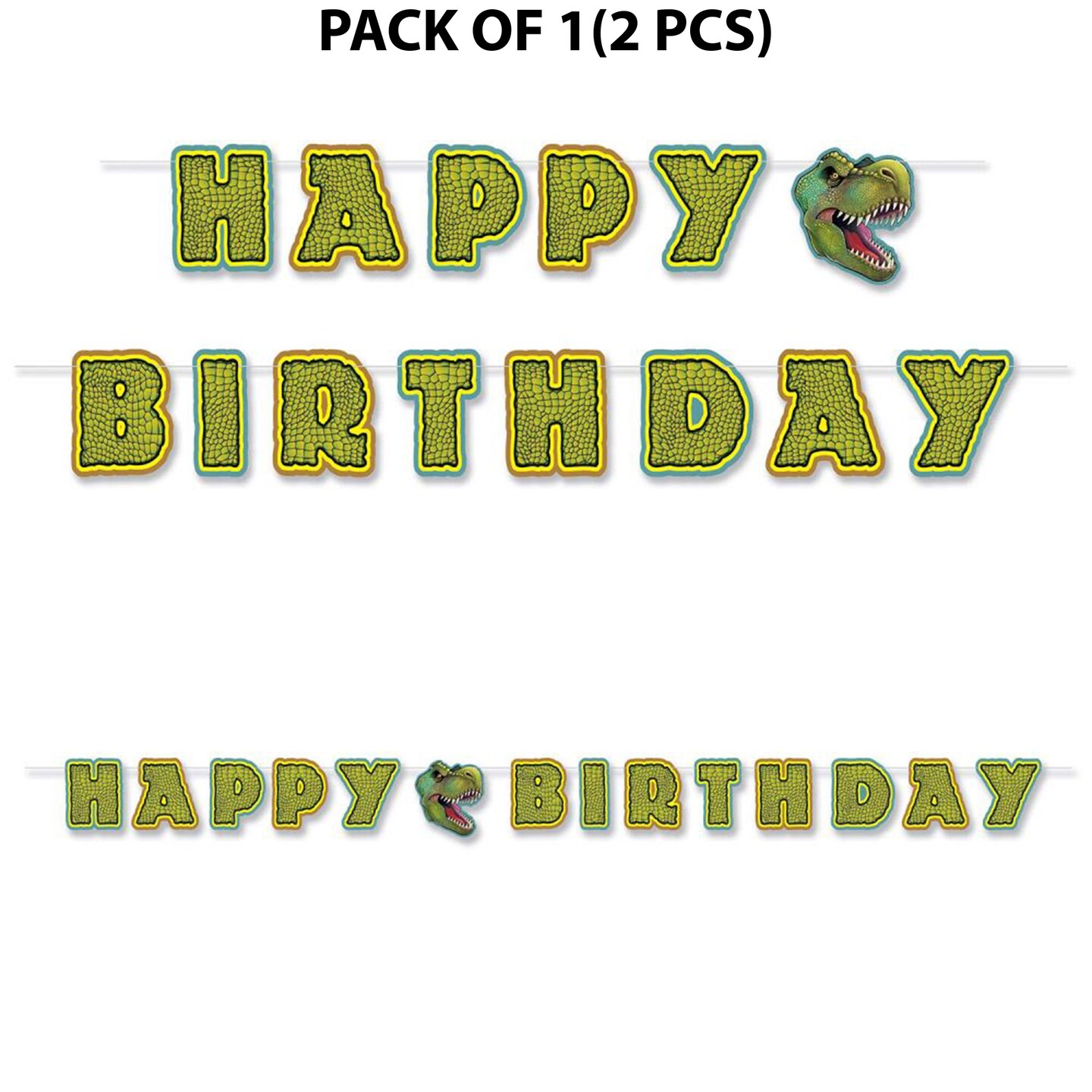 Dinosaur Birthday Garland - 10 Feet 6 inches tall | All-inclusive Dino Party Decor | RAHEEV®