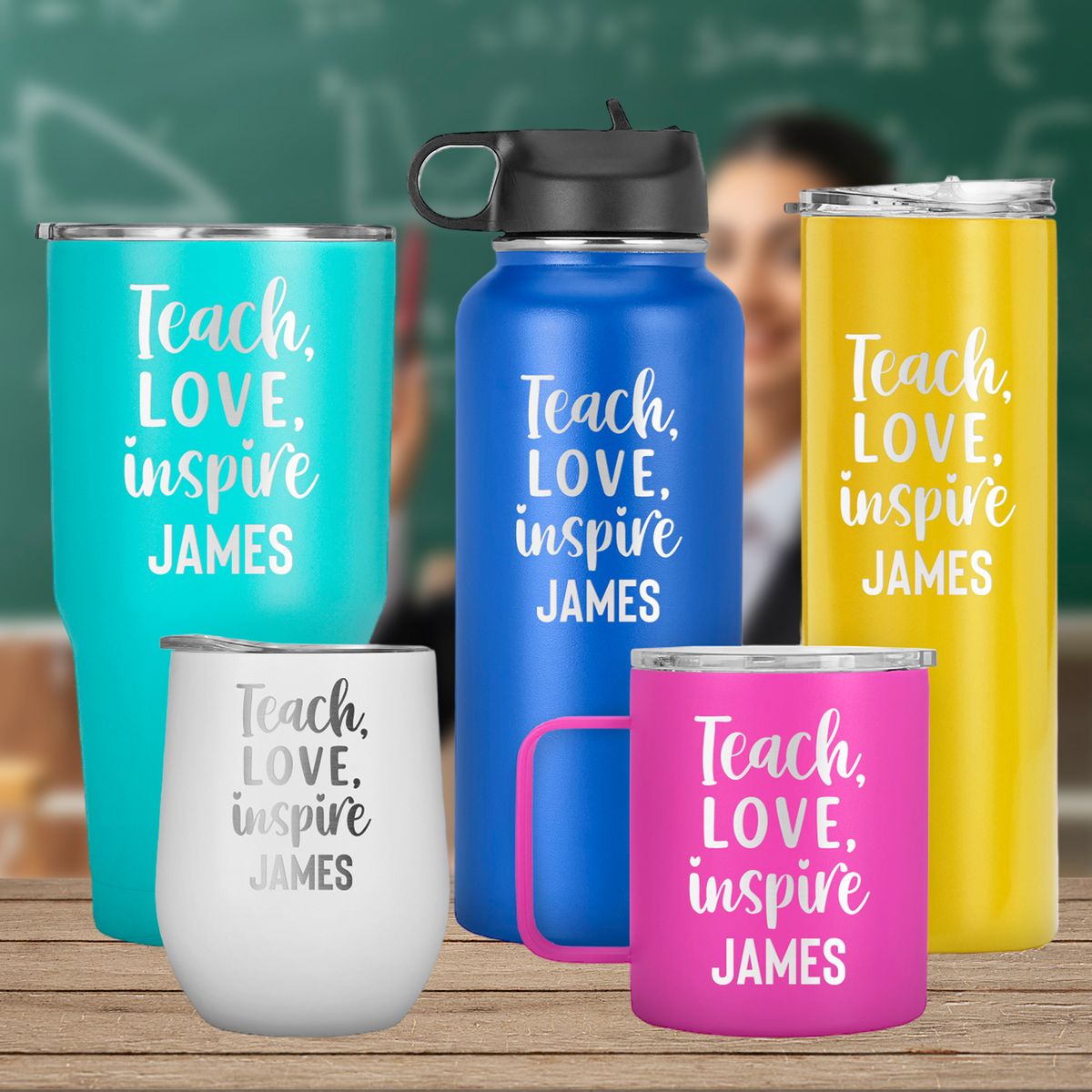 Teach, Love, Inspire A Heartfelt Gift for Teacher, Appreciation Day ...