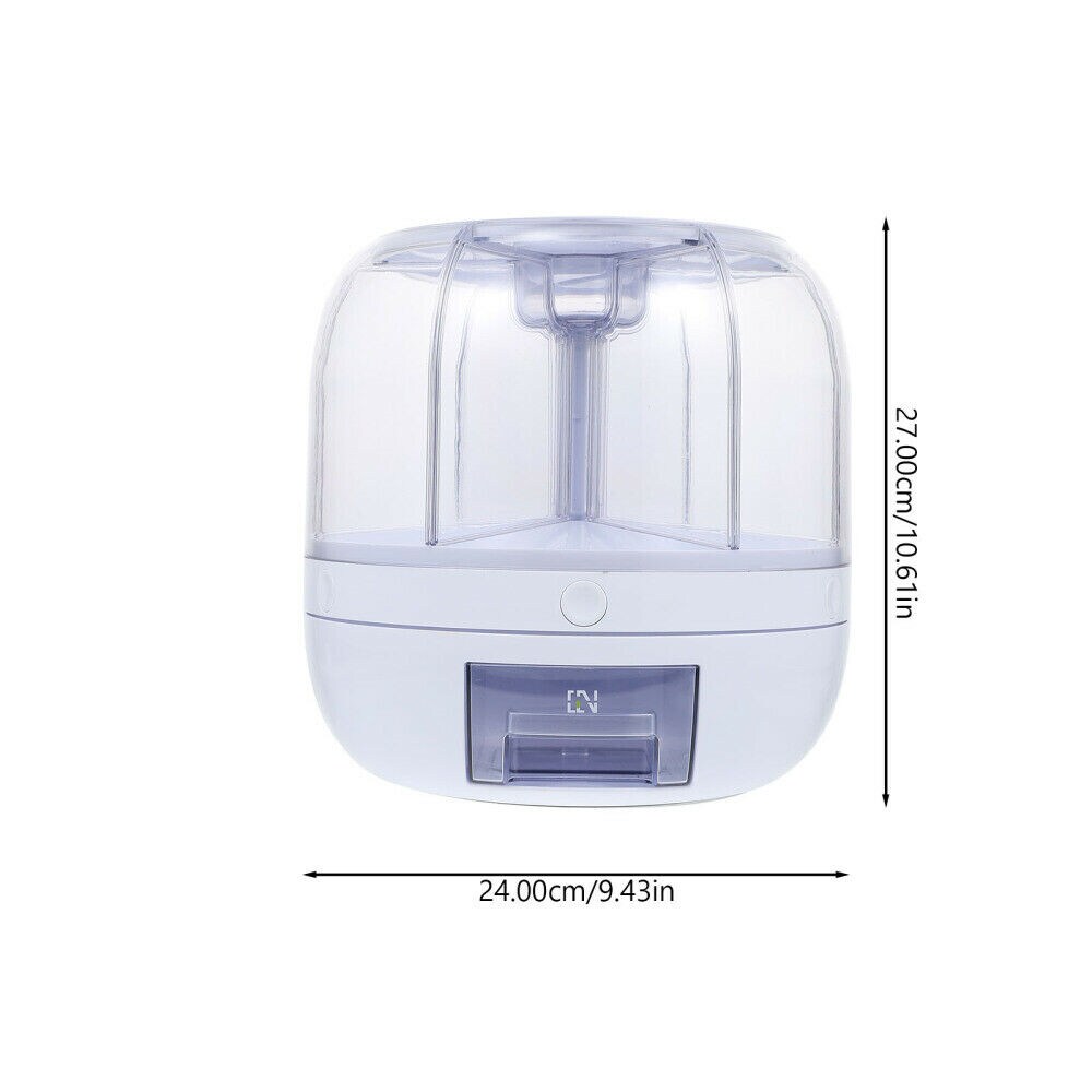 Kitcheniva 6 Grids 360&#xB0; Rotating Dry Grain Food Dispenser Storage Tank