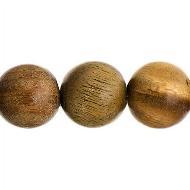 John Bead 8&#x22; Natural Sandalwood Bead Strand