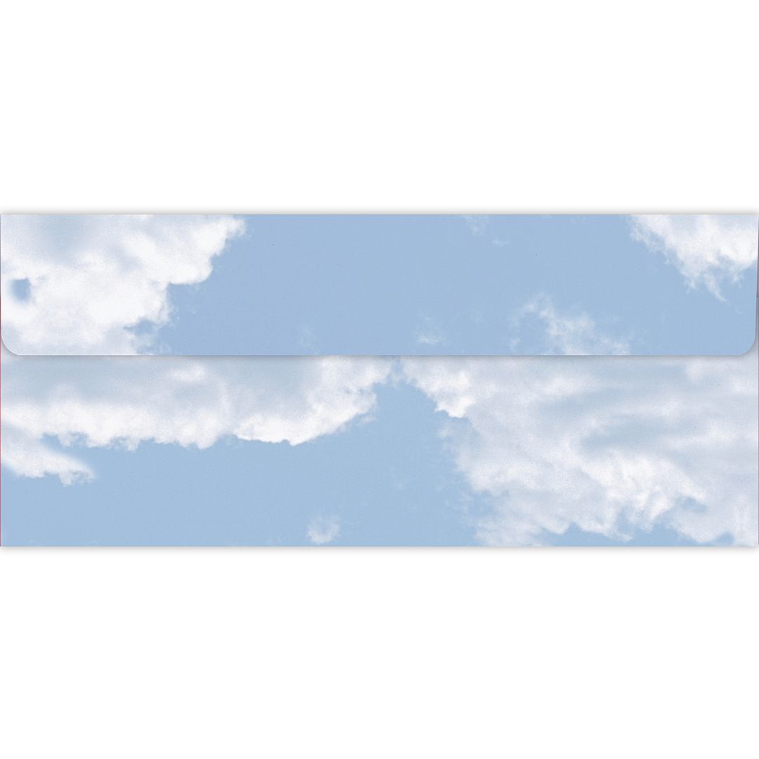 Great Papers! Coordinating Envelope, #10, 9.5" x 4.125", Envelope, Clouds, Gummed Adhesive, Printer Friendly, 40 count