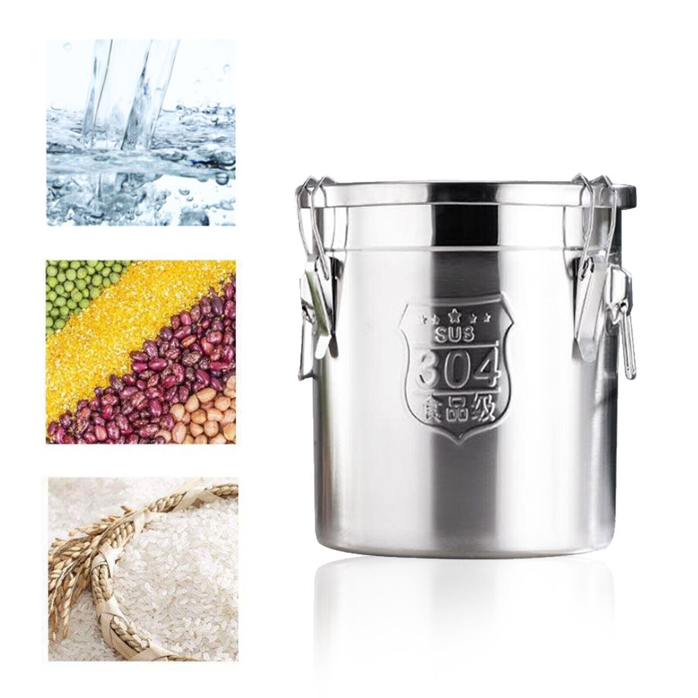 Kitcheniva Stainless Steel Airtight Canister Food Storage Container