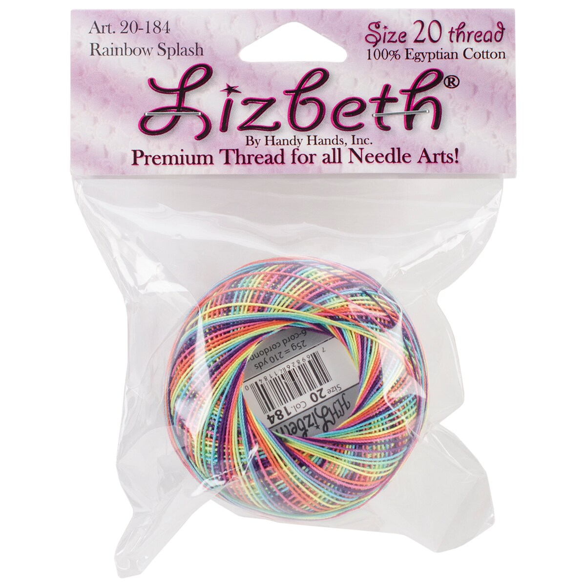 Handy Hands Lizbeth Cotton Size 20Rainbow Splash Michaels