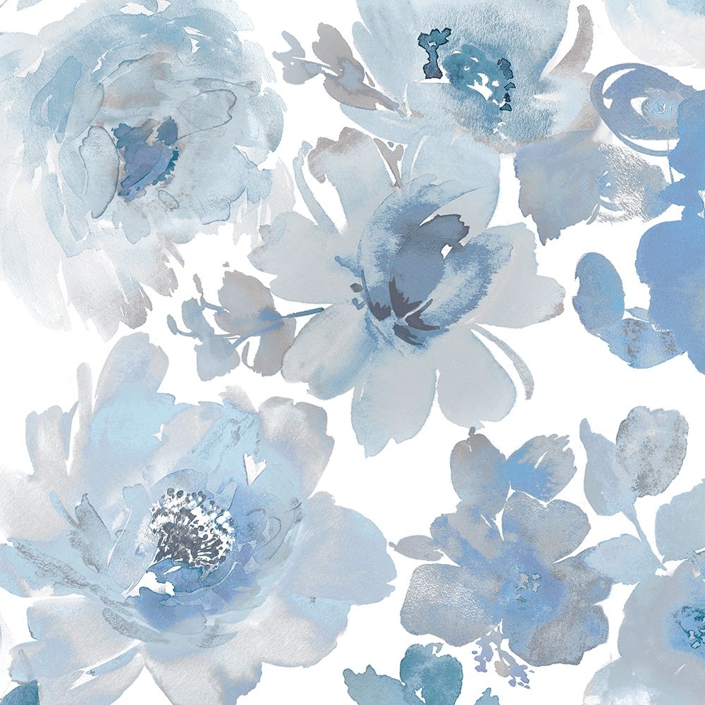 Springtime Blue and Silver II Poster Print by Kelsey Morris # KEM117068