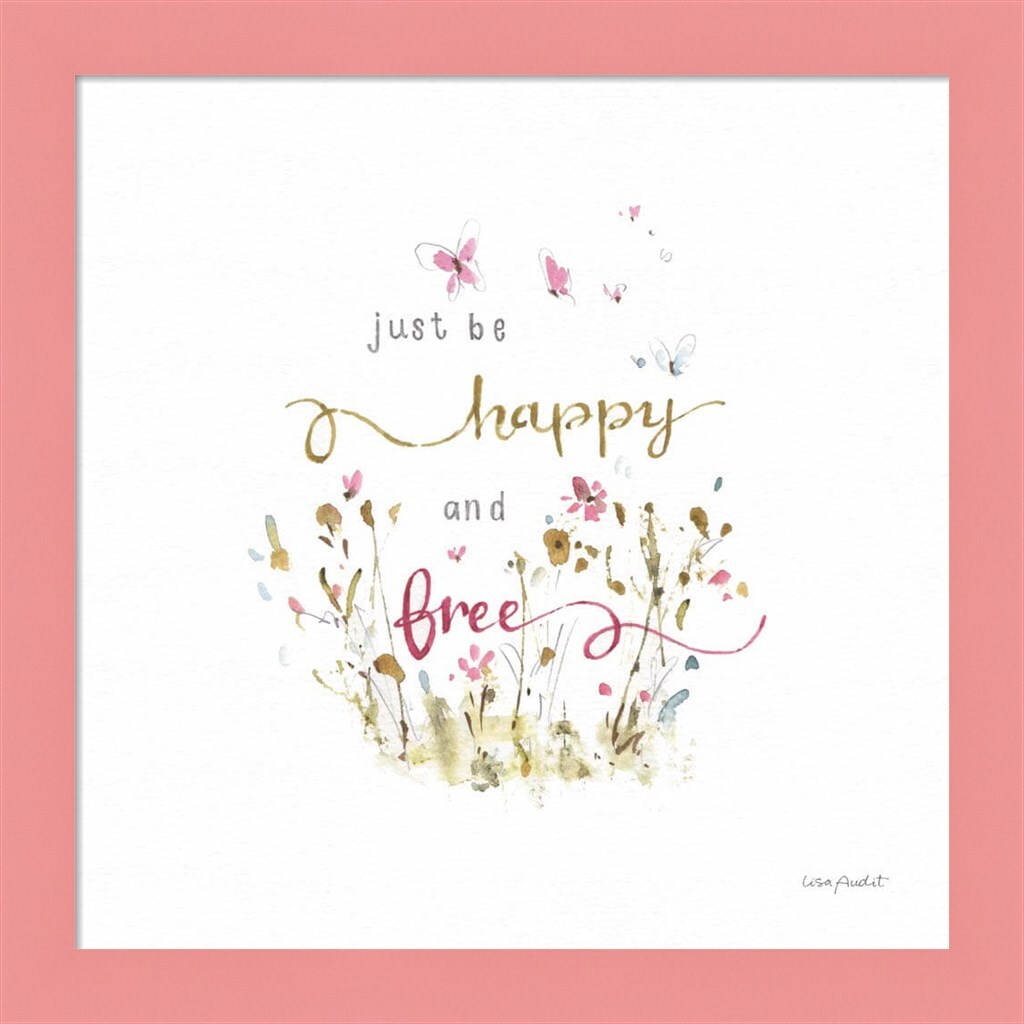 Butterflies & Wildflowers by Lisa Audit 14" x 14" Framed Wall Art