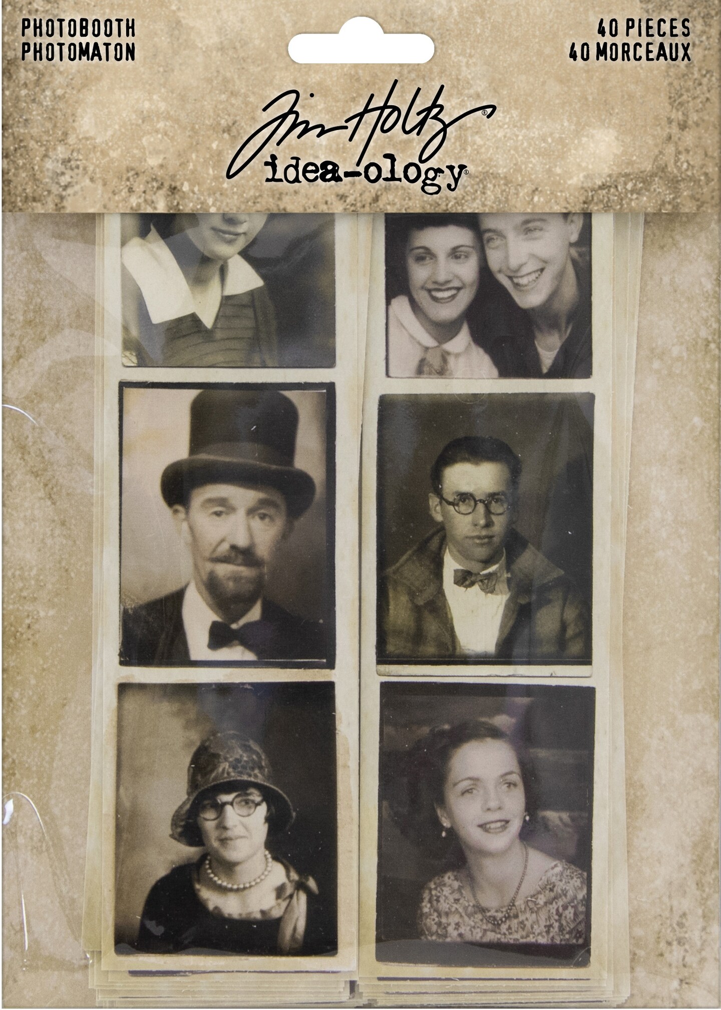 Idea-Ology Photobooth Vintage Photo Strips-40/Pkg
