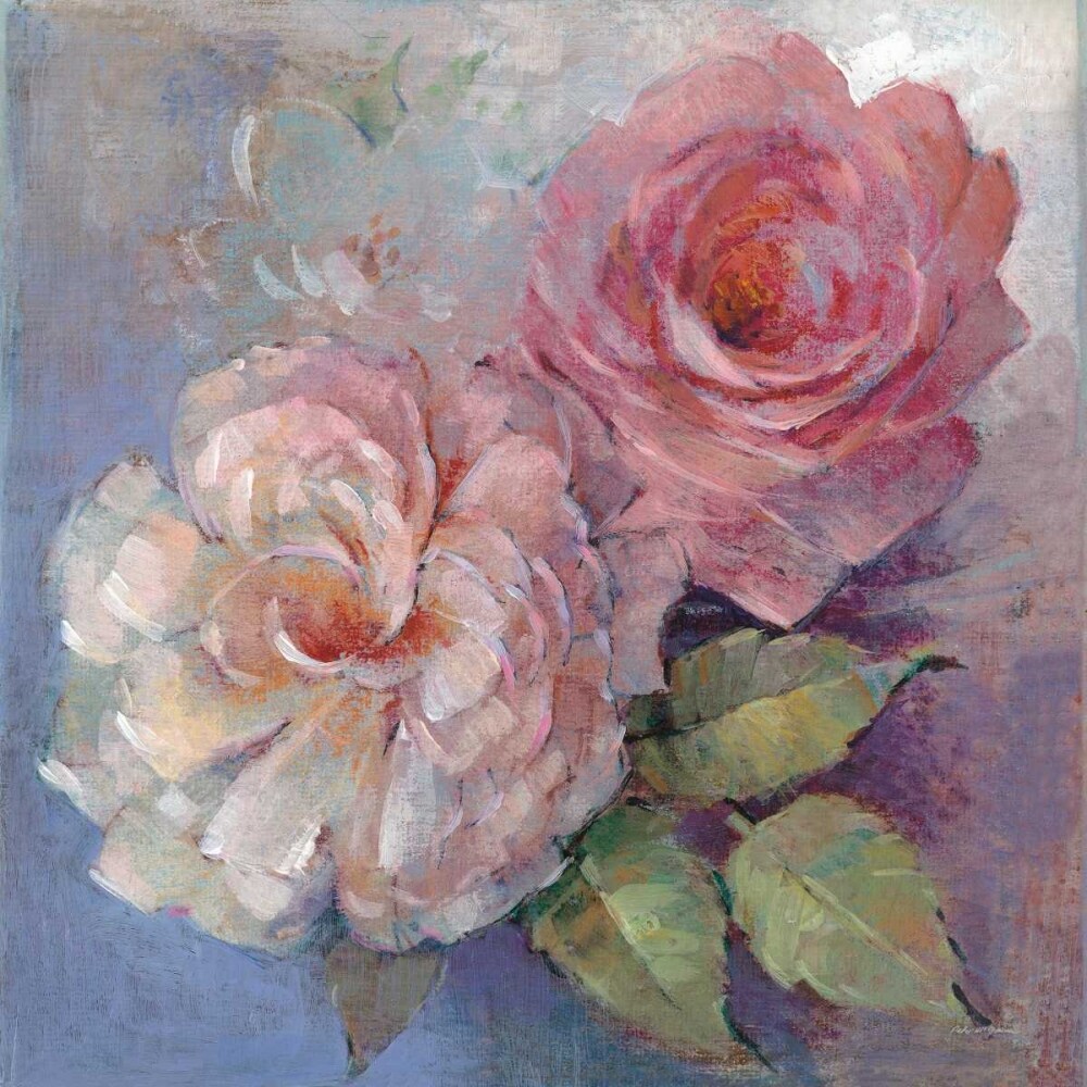Roses on Blue I Crop Poster Print by Peter McGowan - Item # VARPDX32565