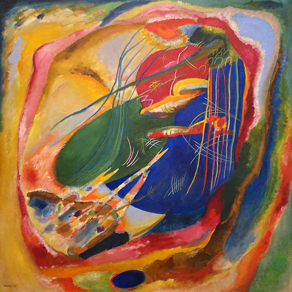 Picture with Three Spot Poster Print by Kandinsky Wassily - Item # VARPDX1WK4346