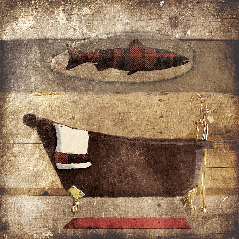 Cabin Salmon Poster Print by Jace Grey - Item # VARPDXJGSQ834D