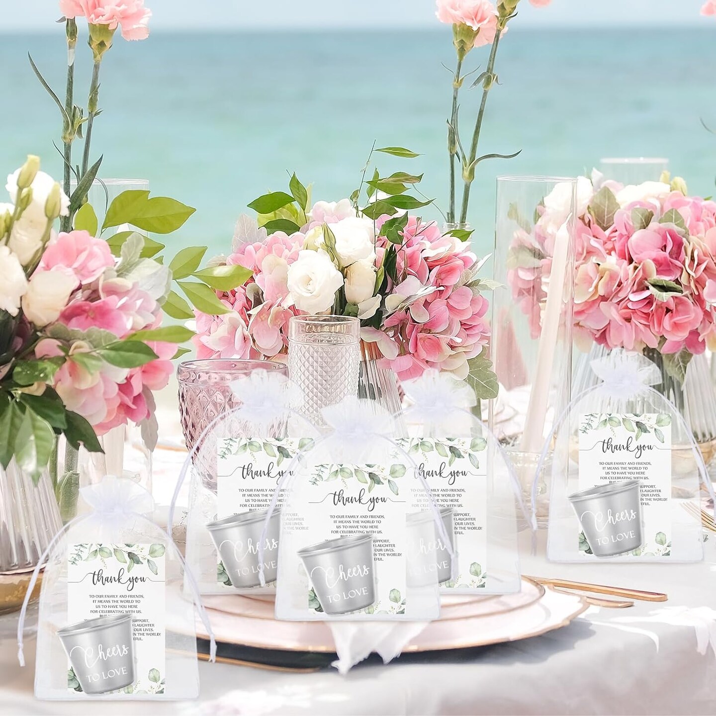 50 Set Wedding Shot Glasses Souvenirs