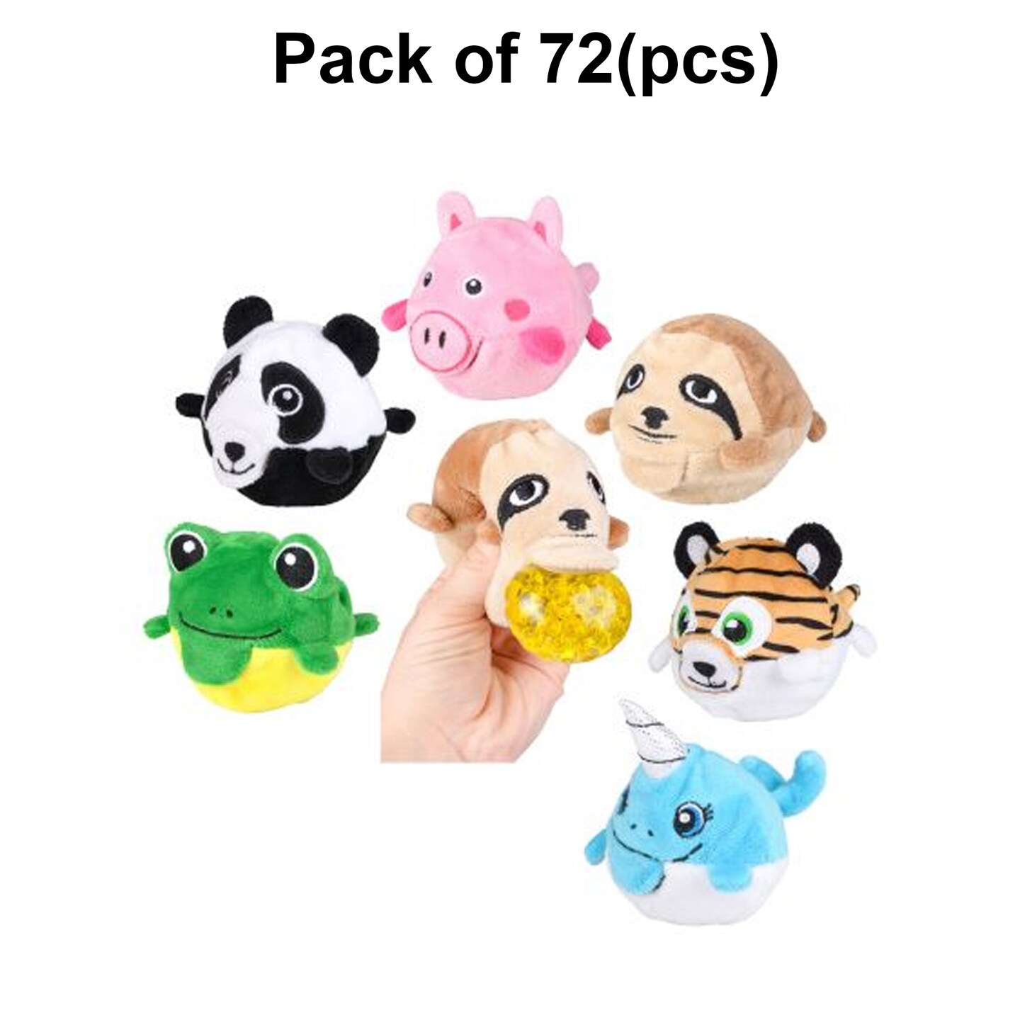 Animal Plush Bead Ball Assorted | MINA&#xAE;