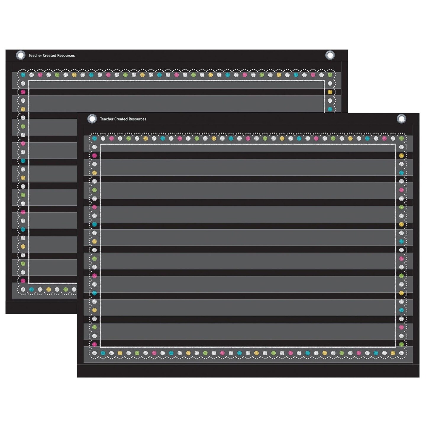Chalkboard Brights Mini Pocket Chart (17&#x22; x 22&#x22;), Pack of 2
