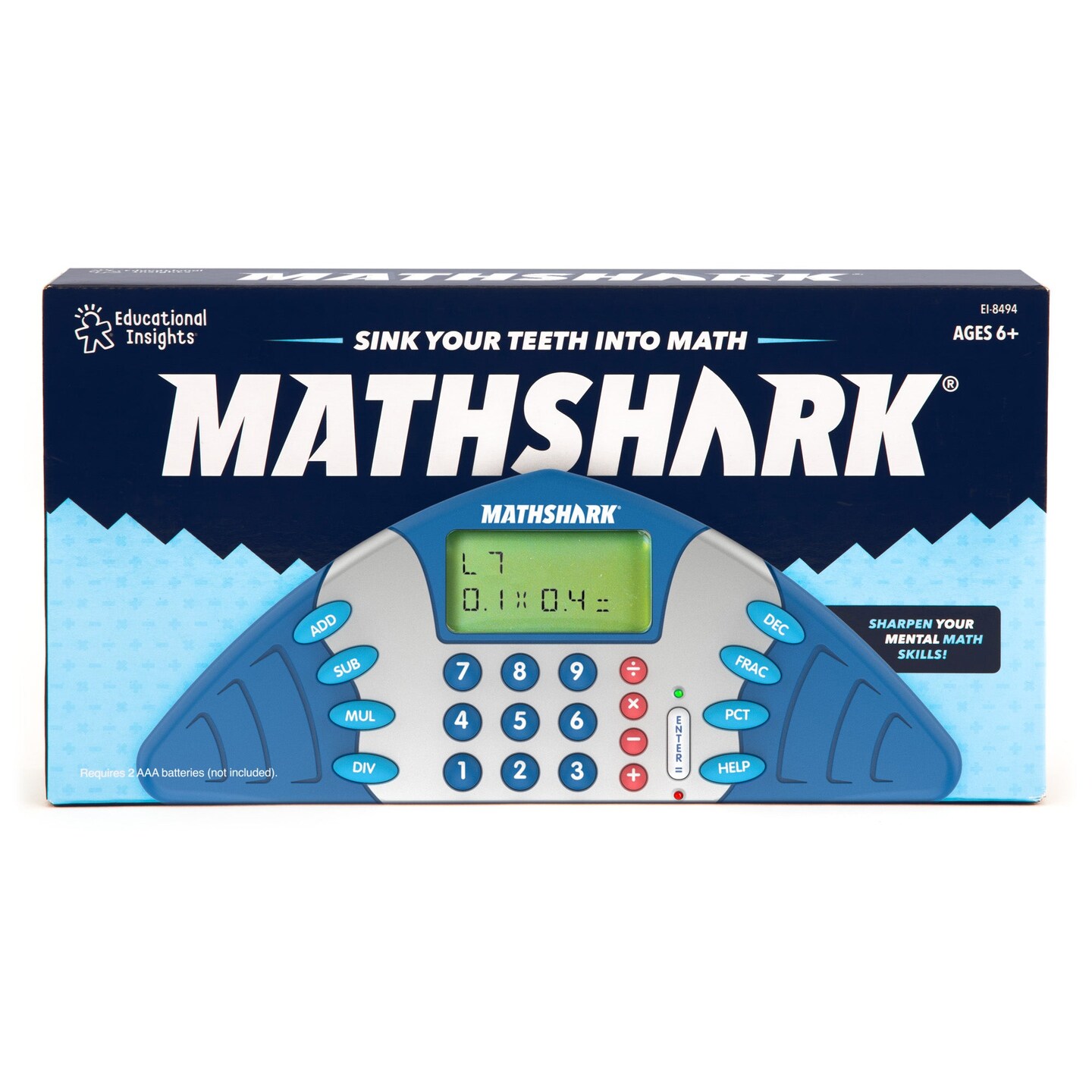 MathShark&#xAE; Handheld Electronic Math Game