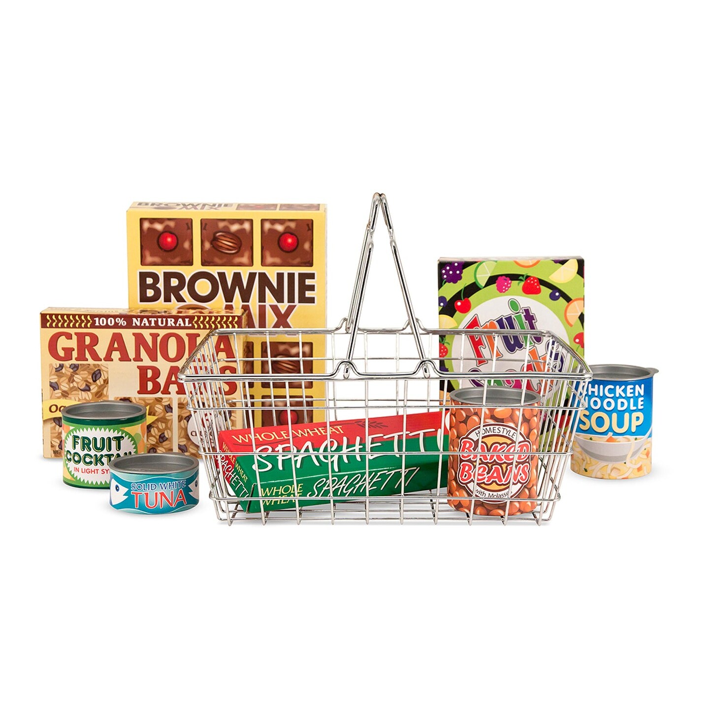 Let&#x27;s Play House! Grocery Basket with Play Food