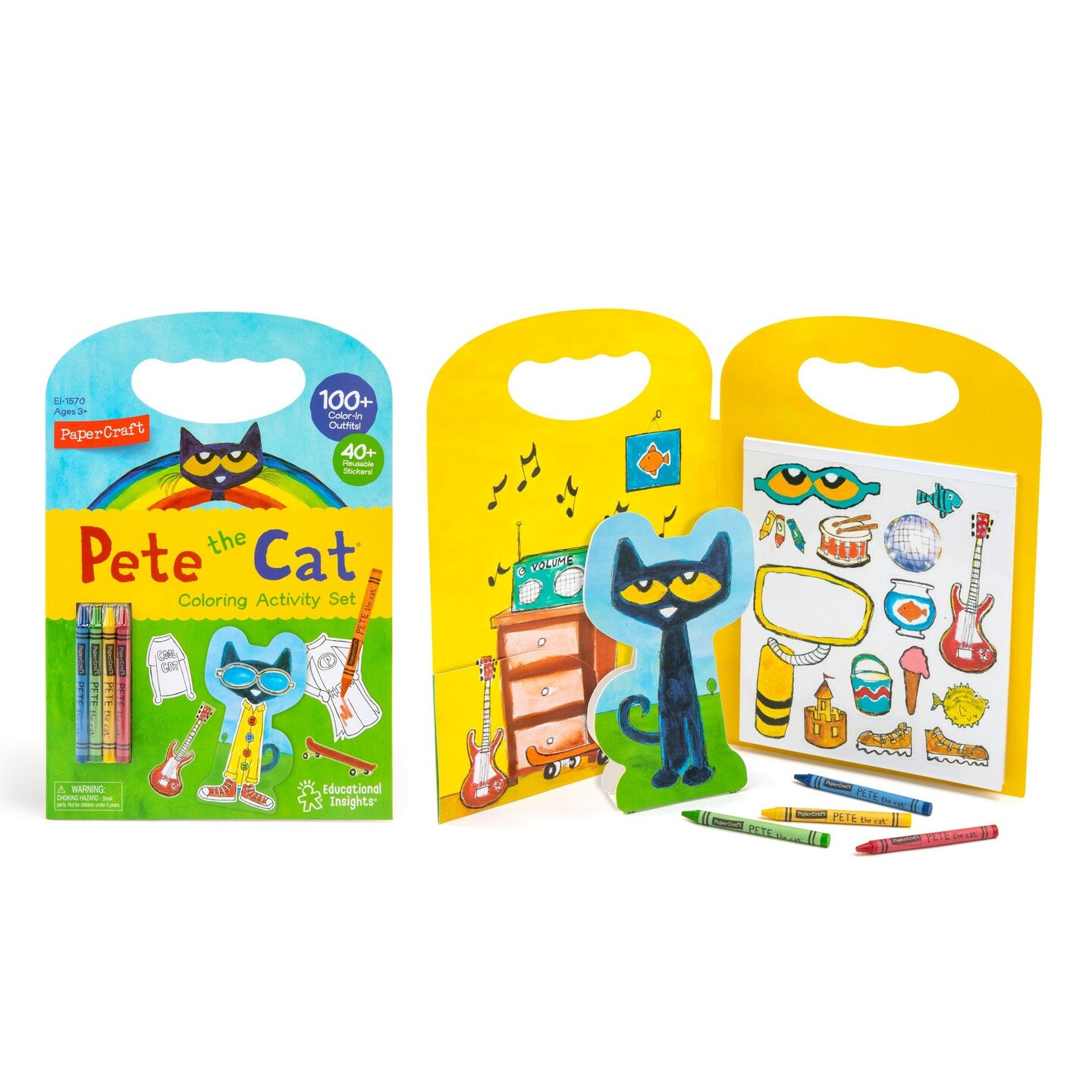 Papercraft Pete the Cat Coloring Activity Set