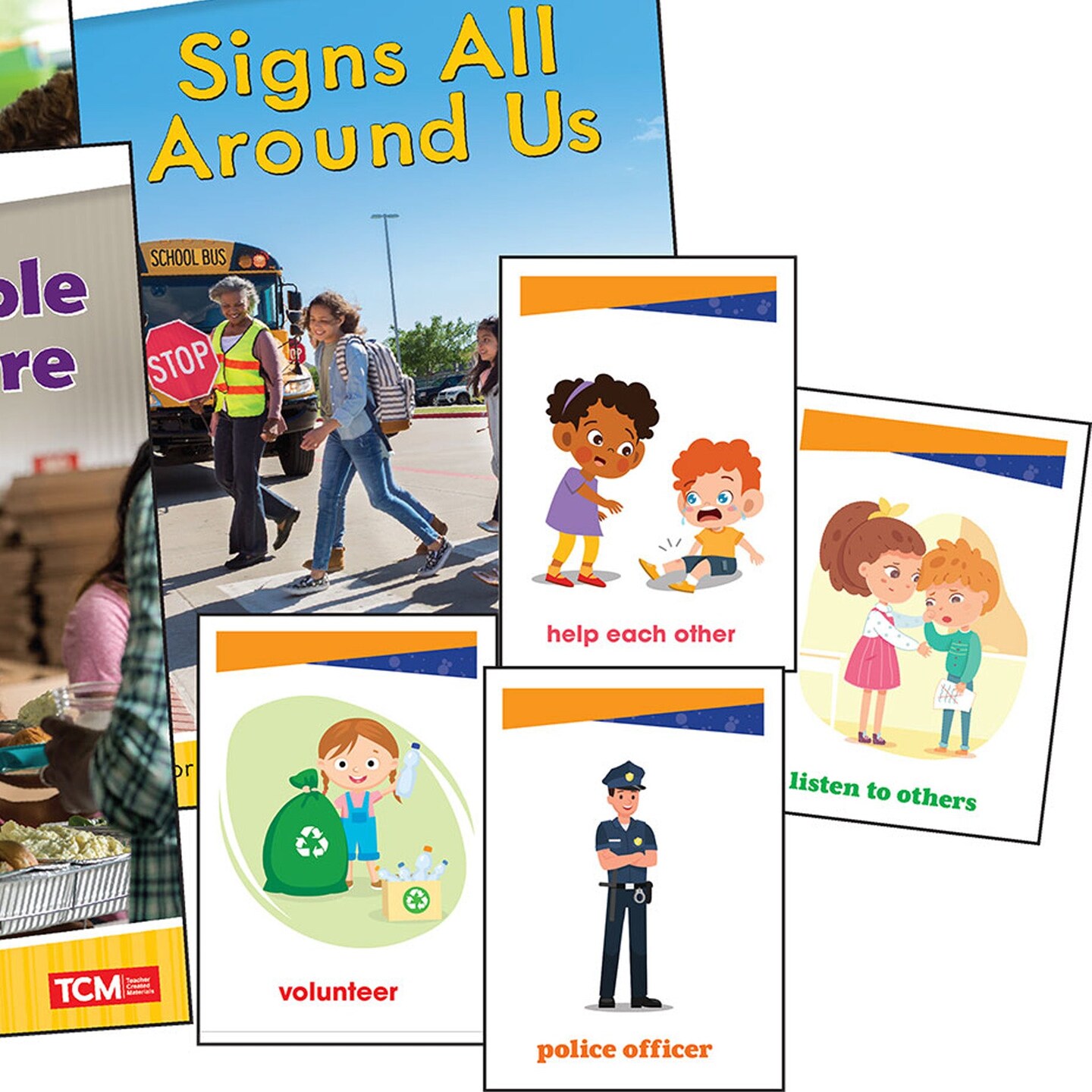 iCivics Grade K: Community &#x26; Social Awareness 5-Book Set + Game Cards