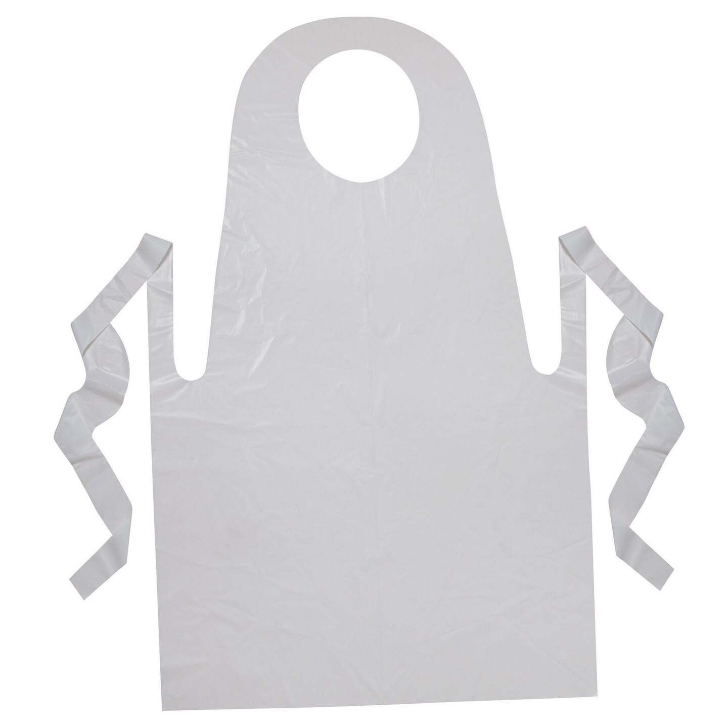 Youth Disposable Aprons, White, 24&#x22; x 35&#x22;, 100 Count