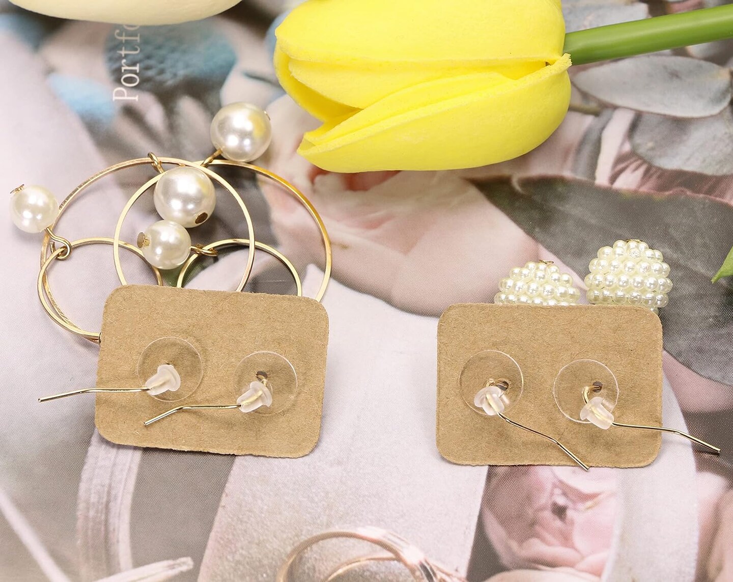 50Pcs Clear Disc Pads to Stabilize Earrings, Plastic Discs for Earring Backs and Jewelry Crafts