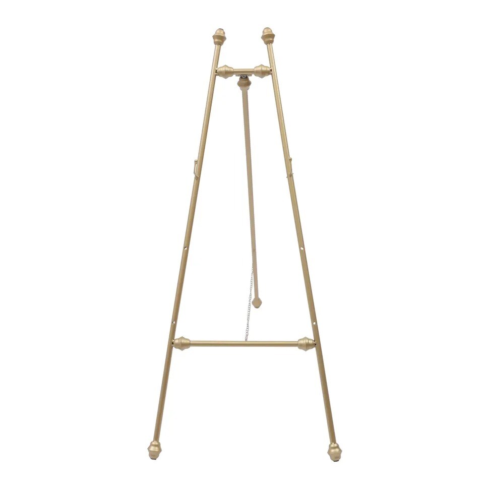 Set of 2 Floor Mount Golden Wedding Easel Stand