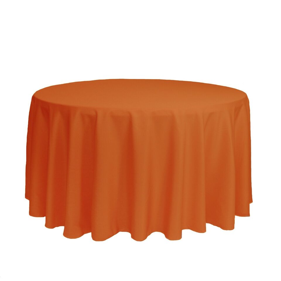 120 Inch Round Polyester Tablecloths