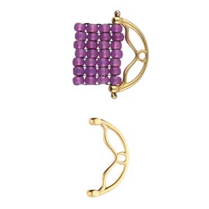Sitanos II, 8/0 Bead End 24K Gold Plate, 2 pieces