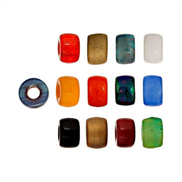 John Bead 6mm Opaque Mini Glass Pony Beads, 500pcs