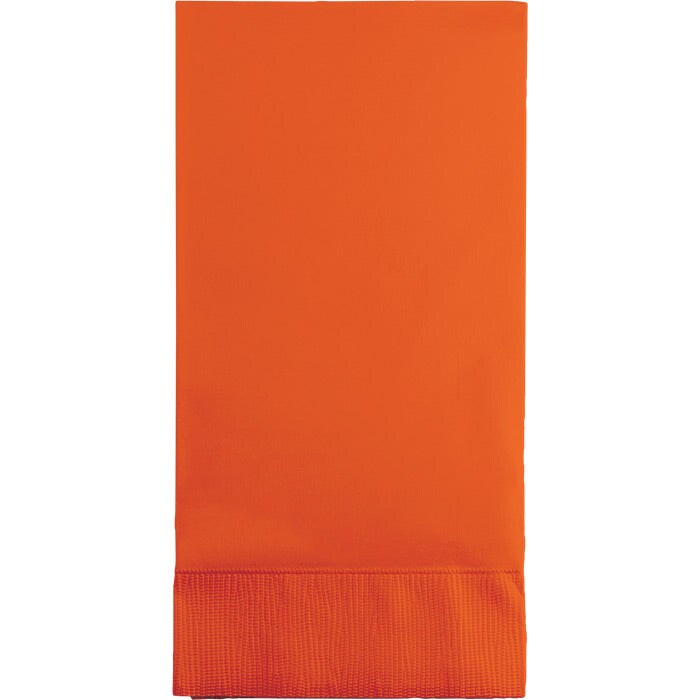 Sunkissed Orange Guest Towel, 3 Ply, 16 ct