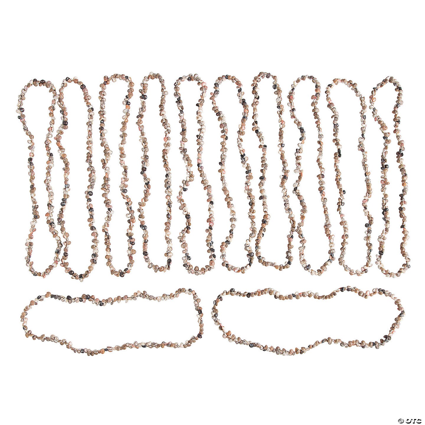 Natural Shell Leis - 12 Pc.