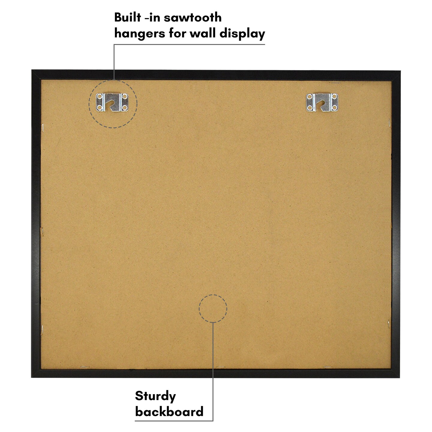 Americanflat 8.5x11 Kids Art Frame with 4x6 Photo Frame - Two Openings - Displays 8.5x11 Artwork and 4x6 Photo Side by Side - Kids Art Frame - Polished Plexiglass - Hanging Hardware