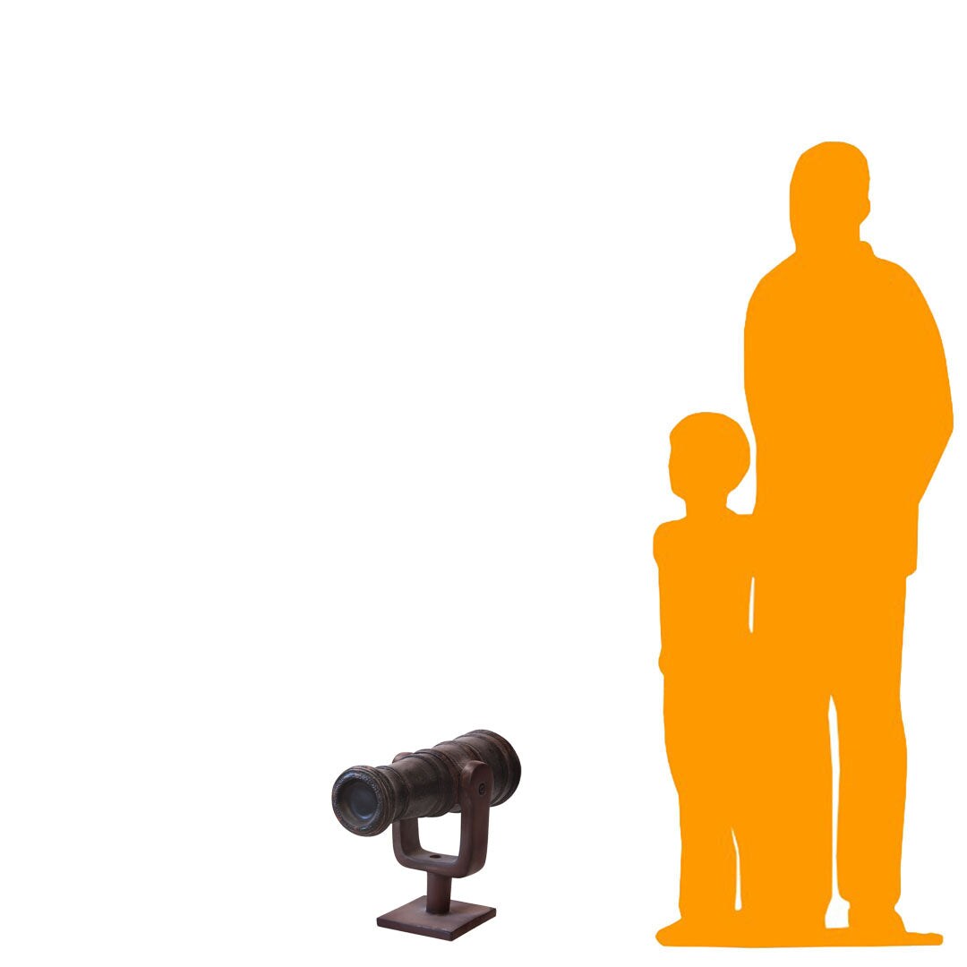 Small Cannon Life Size Statue