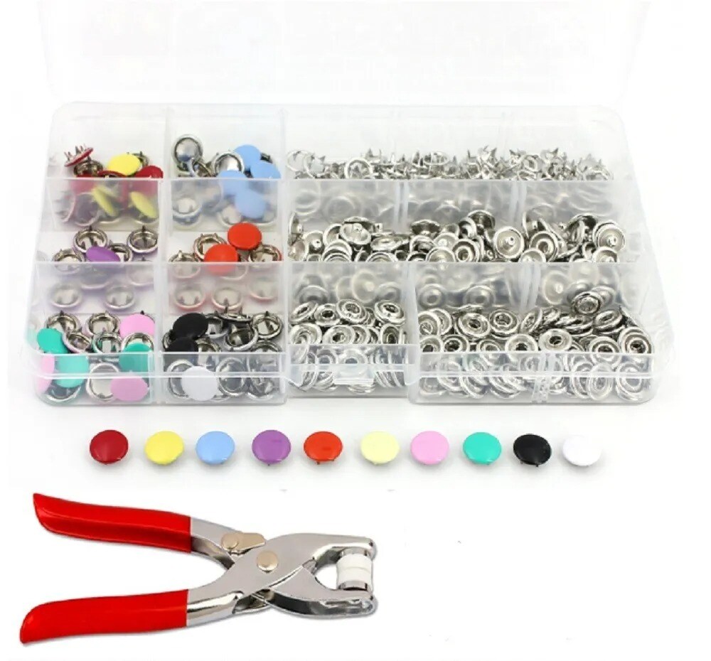 200 Set Metal Snap Button Kit with Fastener Pliers | Michaels