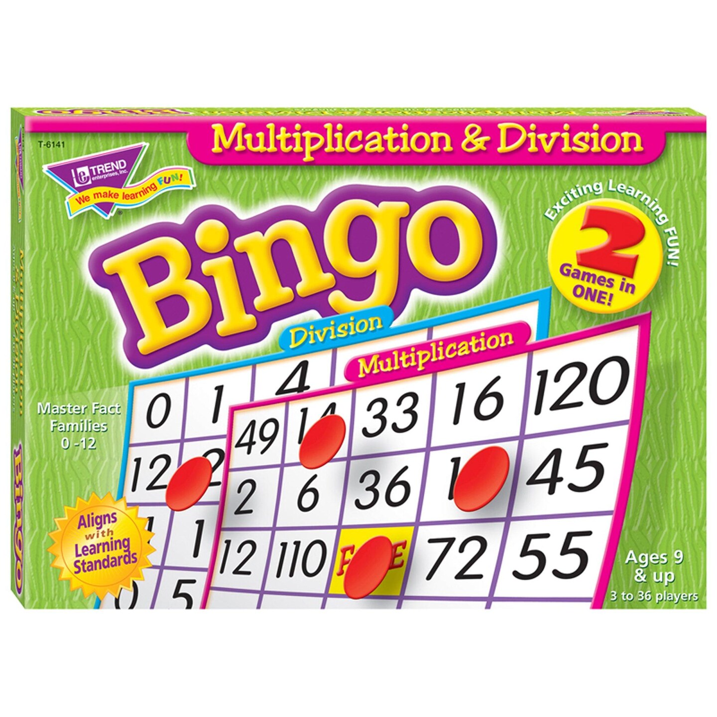 Multiplication &#x26; Division Bingo Game