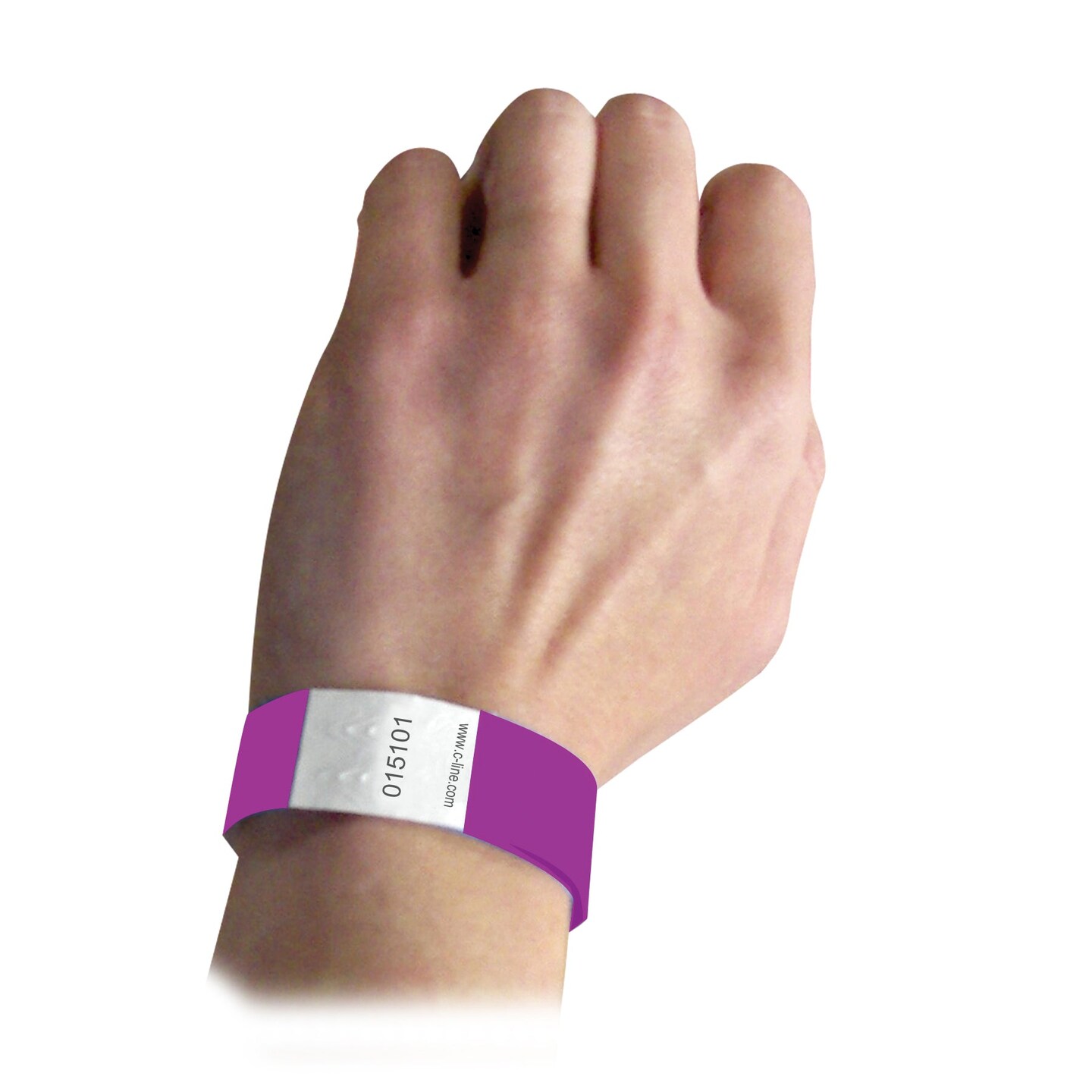 DuPont&#x2122; Tyvek&#xAE; Security Wristbands, Purple, 100 Per Pack, 2 Packs