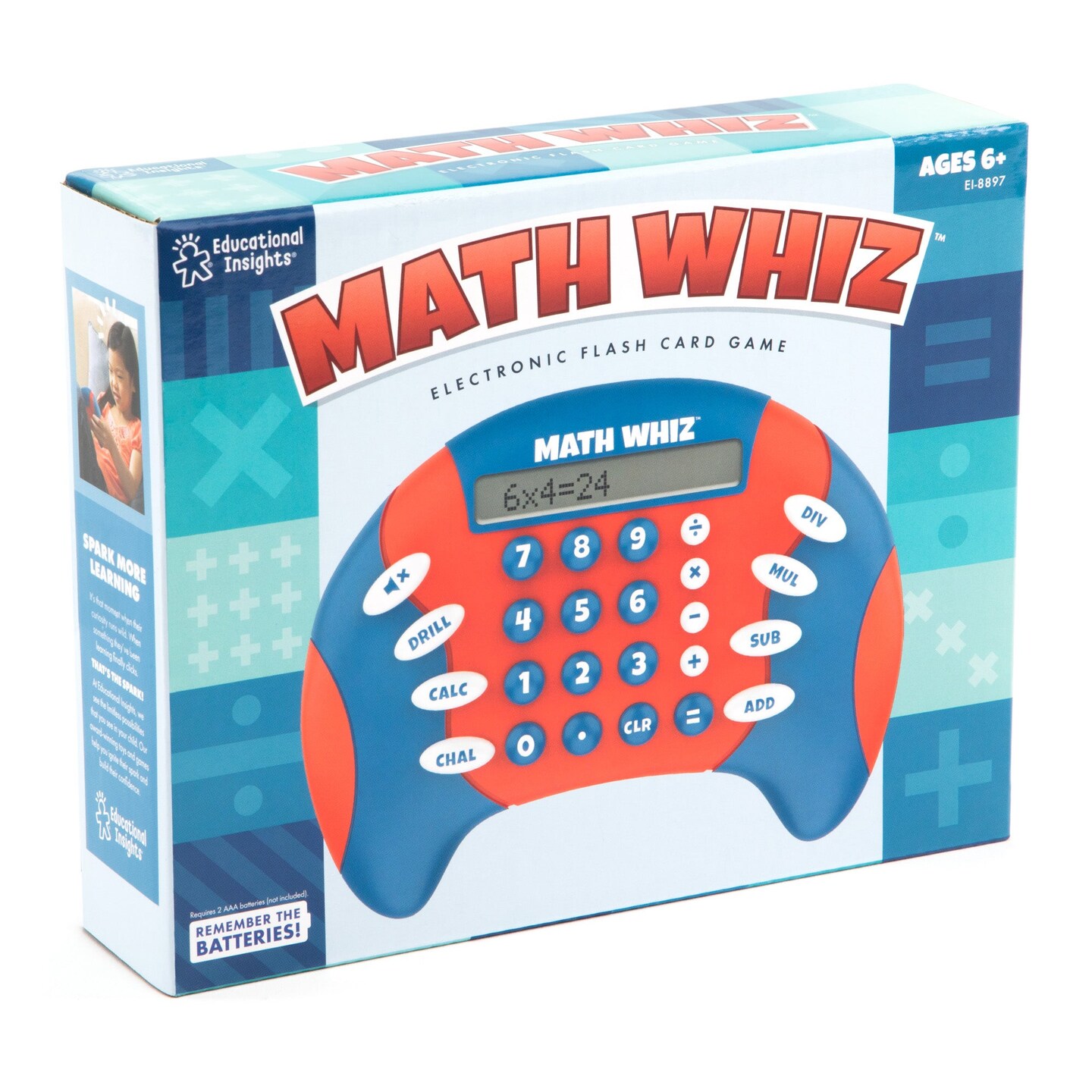 Math Whiz&#x2122; Handheld Electronic Math Game