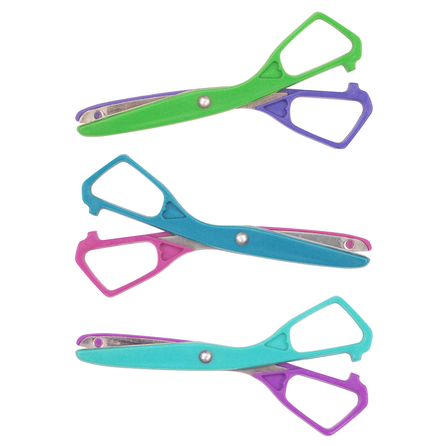 Economy Plastic Safety Scissor, 5-1/2&#x22; Blunt, Assorted Colors (No Color Choice), Pack of 24