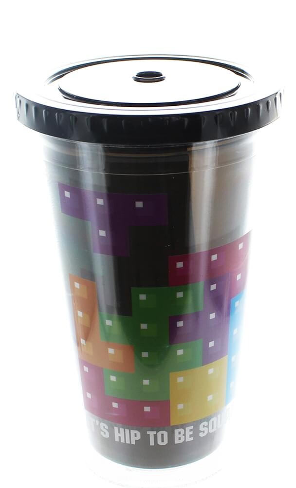 Tetris &#x22;Hip To Be Square&#x22; 16oz Travel Cup