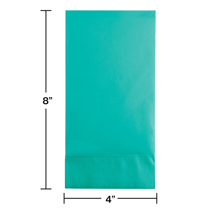Teal Lagoon Guest Towel, 3 Ply, 16 ct