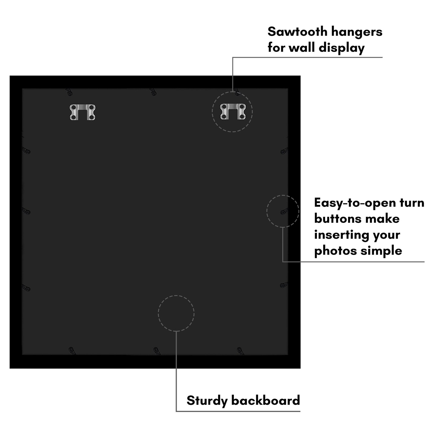 Americanflat Gallery Poster Frame - Wooden Picture Frame for Wall Art - Plexiglass Cover - Hanging Hardware for Horizontal or Vertical Display