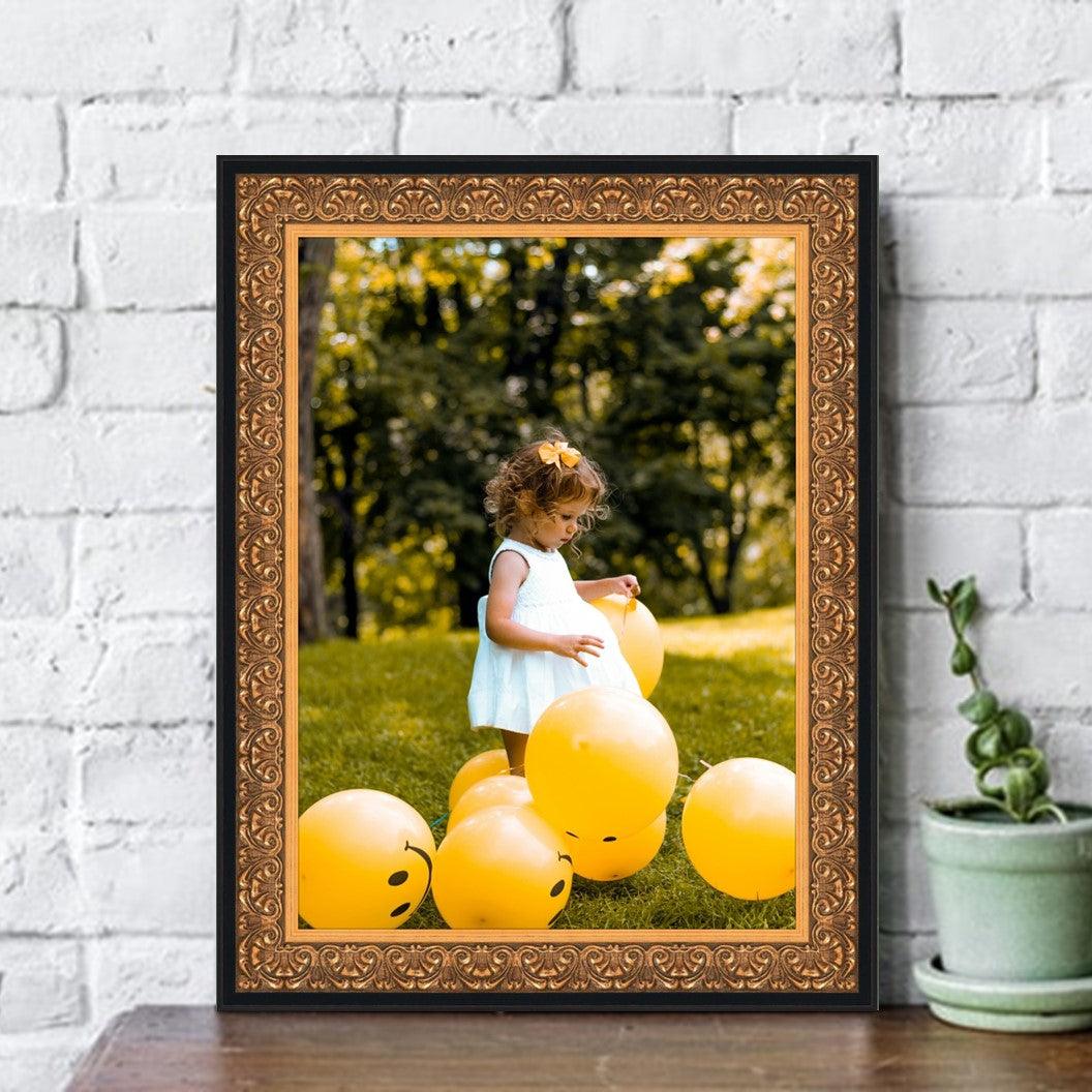 Ornate Gold Picture Frame With Black Outside Lip | Michaels
